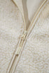 Sherpa Fleece Zip Front Drawstring Hood Drop Shoulder Pocketed Jacket